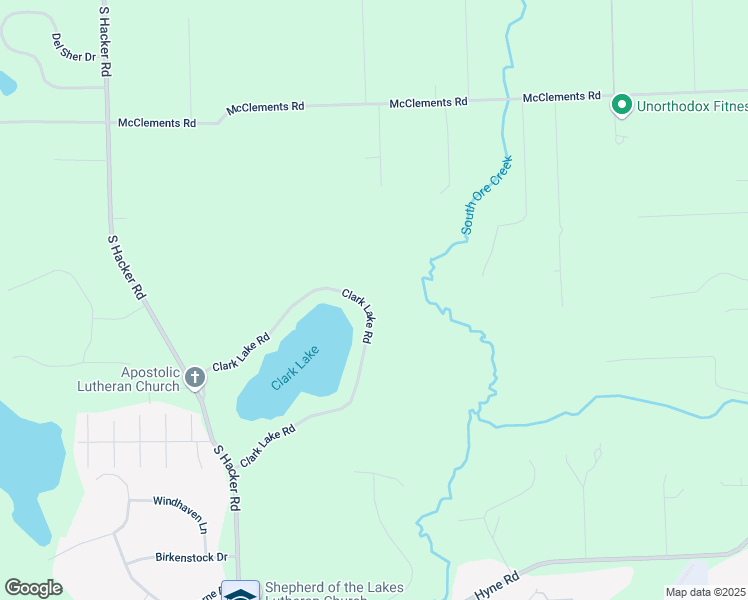 map of restaurants, bars, coffee shops, grocery stores, and more near 1567 Clark Lake Road in Brighton