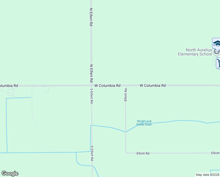 map of restaurants, bars, coffee shops, grocery stores, and more near 4939 West Columbia Road in Mason