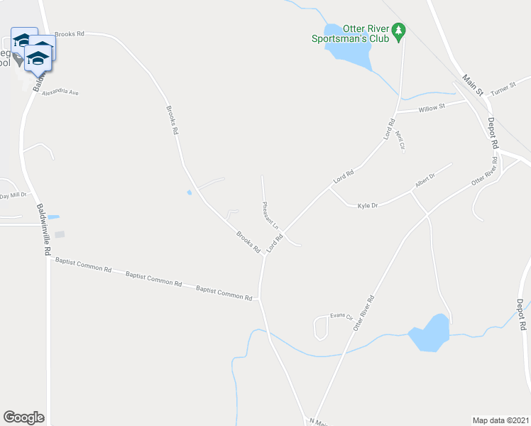 map of restaurants, bars, coffee shops, grocery stores, and more near 41 Pheasant Lane in Templeton