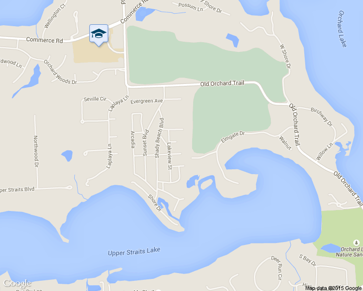 map of restaurants, bars, coffee shops, grocery stores, and more near 5575 Birdview Heights in West Bloomfield Township