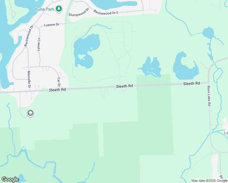 map of restaurants, bars, coffee shops, grocery stores, and more near 2985 Sleeth Road in Oakland County