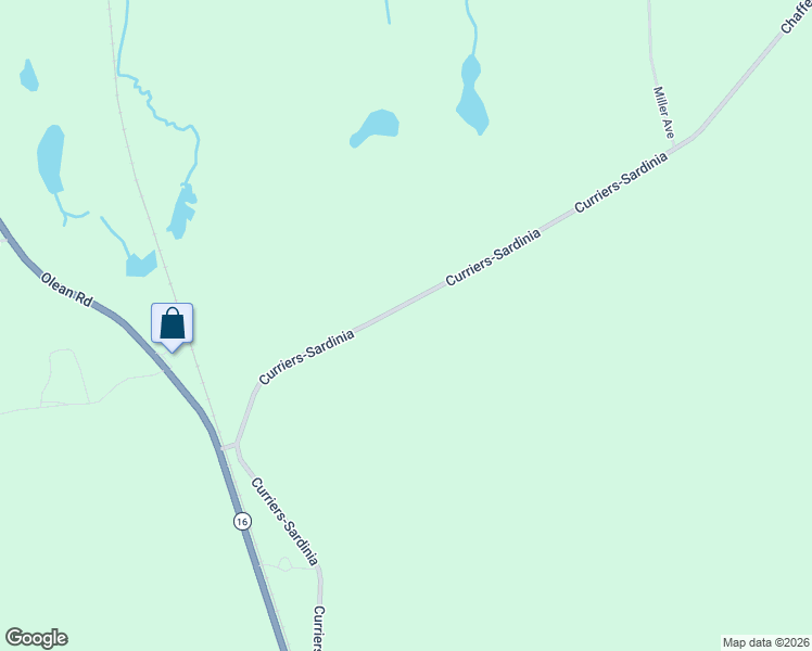 map of restaurants, bars, coffee shops, grocery stores, and more near 13669 Curriers-Sardinia in Chaffee