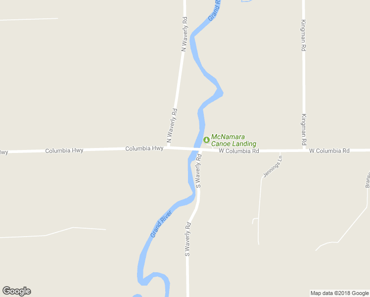 map of restaurants, bars, coffee shops, grocery stores, and more near 111286 West Columbia Road in Eaton Rapids