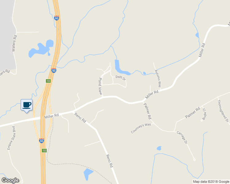 map of restaurants, bars, coffee shops, grocery stores, and more near 245 Miller Road in Castleton-on-Hudson