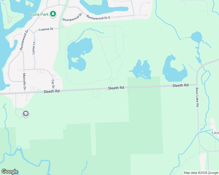 map of restaurants, bars, coffee shops, grocery stores, and more near 2985 Sleeth Road in Commerce Charter Township