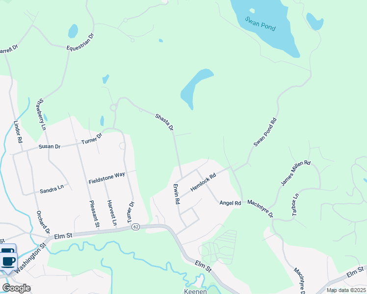 map of restaurants, bars, coffee shops, grocery stores, and more near 1 Snowcrest Run in North Reading