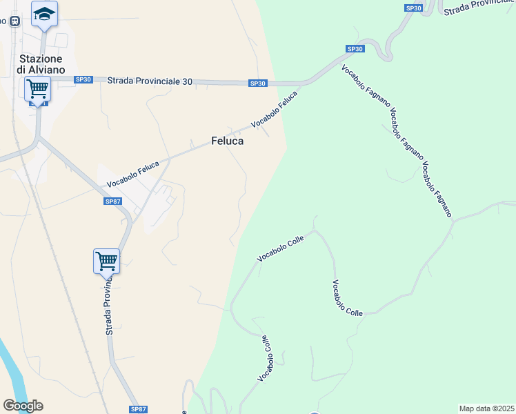 map of restaurants, bars, coffee shops, grocery stores, and more near in Province of Terni