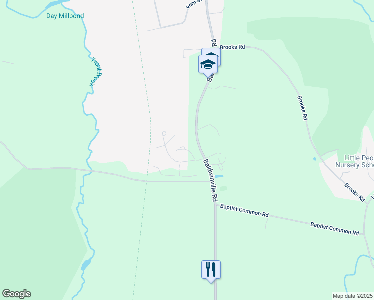 map of restaurants, bars, coffee shops, grocery stores, and more near 3 Water Wheel Circle in Templeton