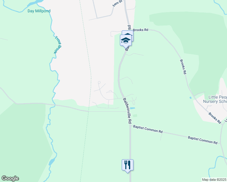 map of restaurants, bars, coffee shops, grocery stores, and more near 3 Water Wheel Circle in Templeton