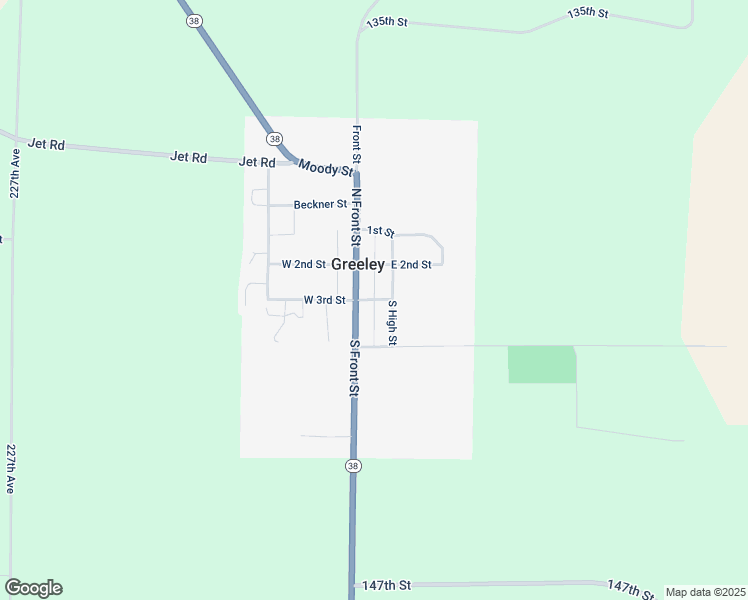 map of restaurants, bars, coffee shops, grocery stores, and more near East 3rd Street in Greeley