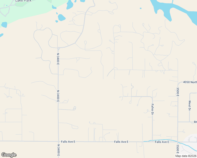 map of restaurants, bars, coffee shops, grocery stores, and more near 4050 N 3400 E in Kimberly