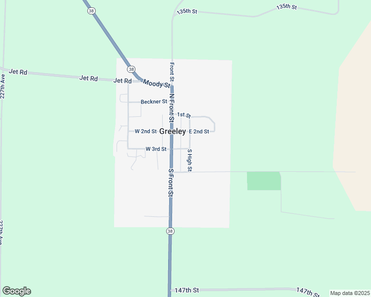 map of restaurants, bars, coffee shops, grocery stores, and more near East 3rd Street in Greeley