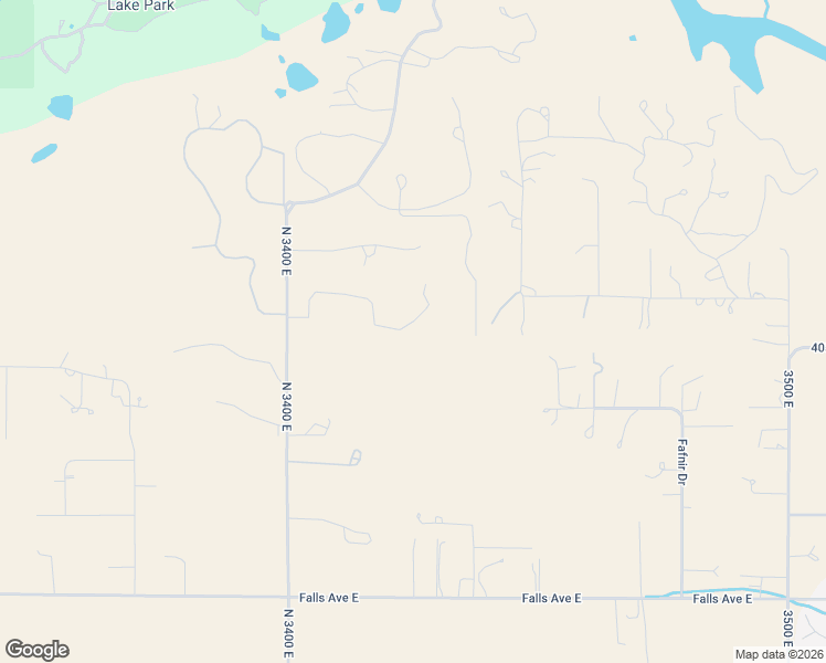 map of restaurants, bars, coffee shops, grocery stores, and more near 4050 N 3400 E in Kimberly