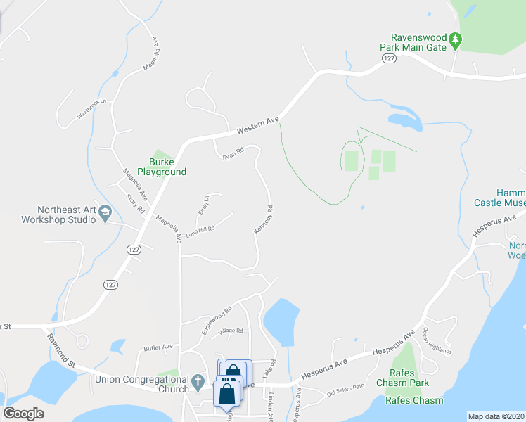 map of restaurants, bars, coffee shops, grocery stores, and more near 22 Kennedy Road in Gloucester