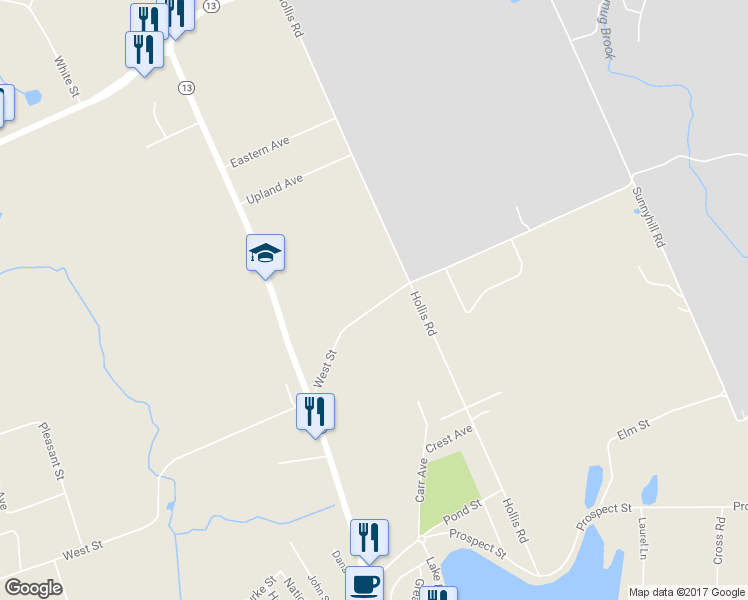 map of restaurants, bars, coffee shops, grocery stores, and more near 428 West Street in Lunenburg