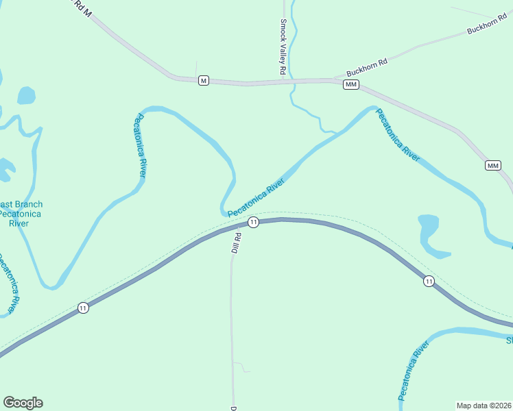 map of restaurants, bars, coffee shops, grocery stores, and more near W9486 Wisconsin 11 in Browntown