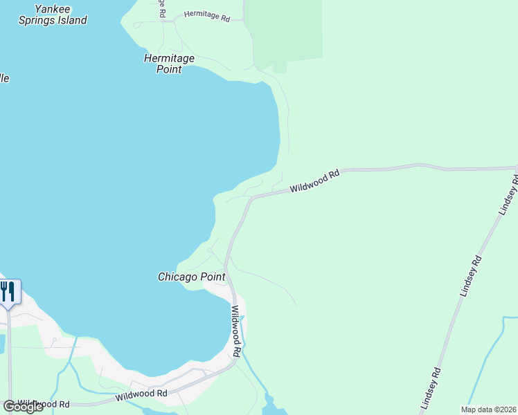 map of restaurants, bars, coffee shops, grocery stores, and more near 10651 Wildwood Road in Middleville