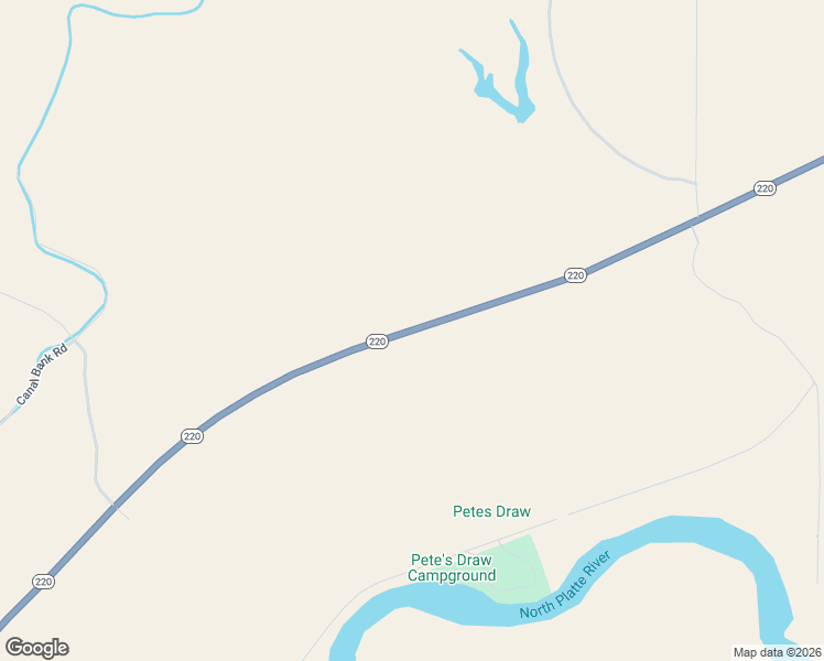 map of restaurants, bars, coffee shops, grocery stores, and more near 22700 Wyoming 220 in Casper