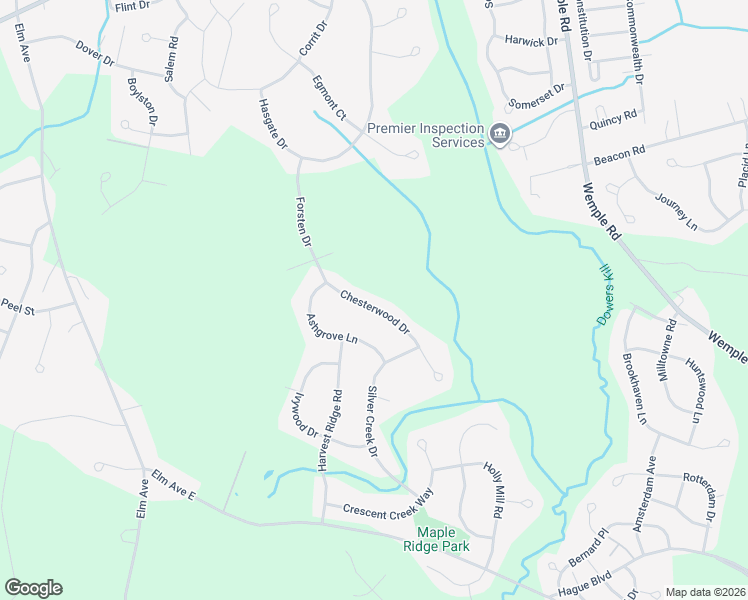 map of restaurants, bars, coffee shops, grocery stores, and more near 36 Chesterwood Drive in Selkirk
