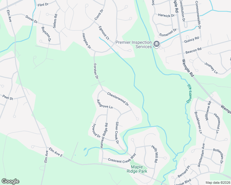 map of restaurants, bars, coffee shops, grocery stores, and more near 36 Chesterwood Drive in Selkirk