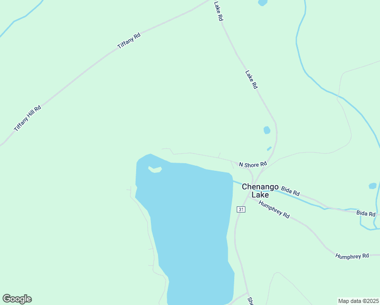 map of restaurants, bars, coffee shops, grocery stores, and more near 167 North Shore Road in South New Berlin