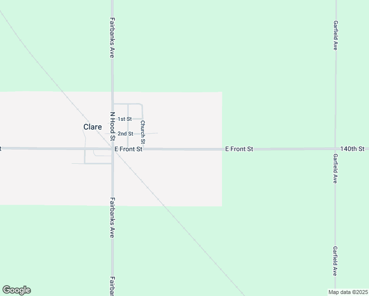 map of restaurants, bars, coffee shops, grocery stores, and more near 520 East Front Street in Clare