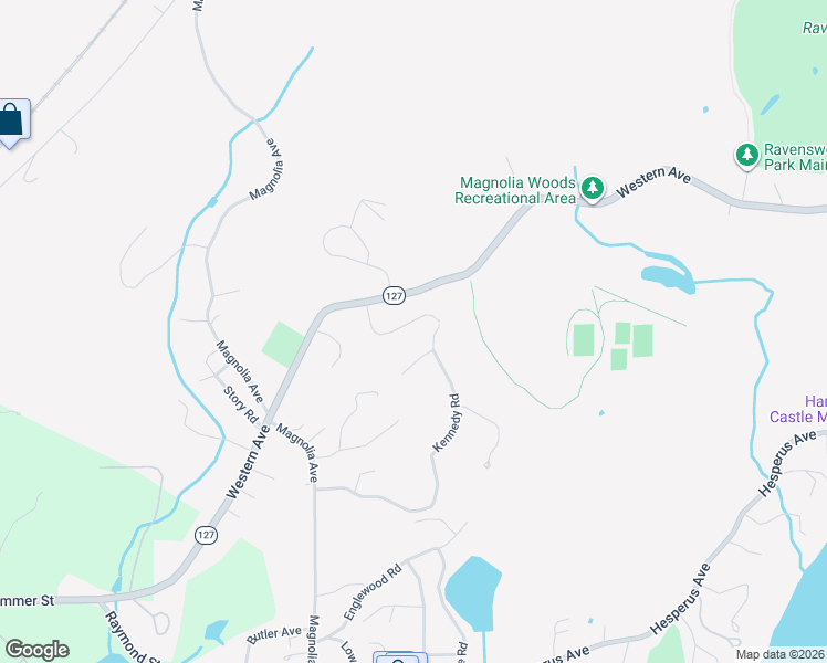 map of restaurants, bars, coffee shops, grocery stores, and more near 14 Ryan Road in Gloucester