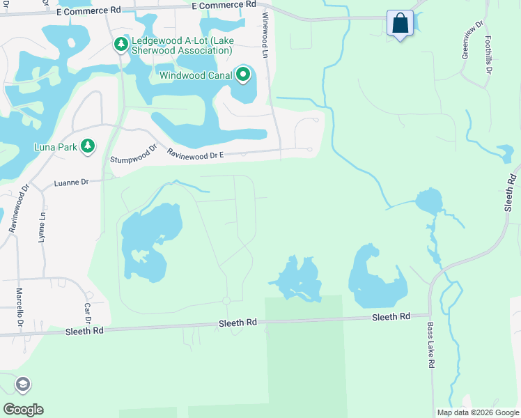 map of restaurants, bars, coffee shops, grocery stores, and more near 2393 Provencal Drive in Commerce Charter Township