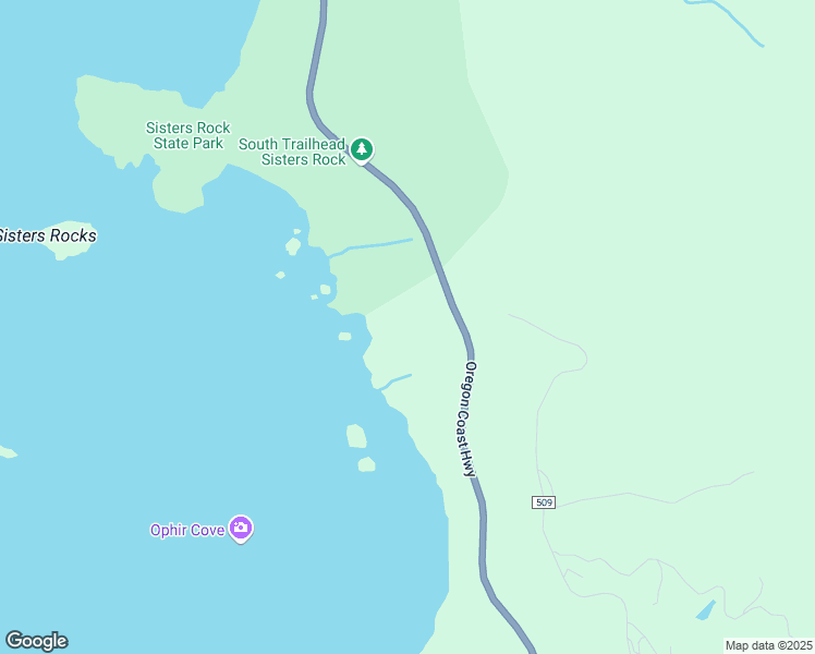 map of restaurants, bars, coffee shops, grocery stores, and more near 36044 U.S. 101 in Gold Beach