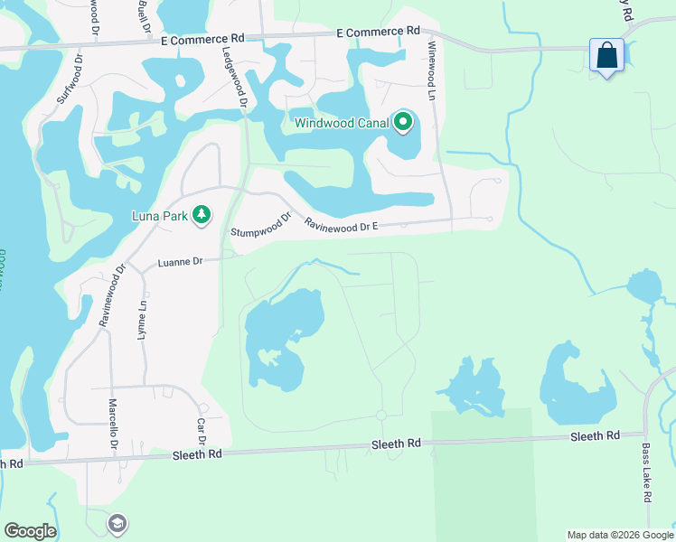 map of restaurants, bars, coffee shops, grocery stores, and more near 2672 Crystal Lake Drive in Oakland County