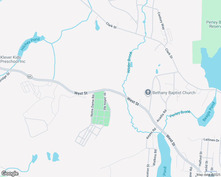 map of restaurants, bars, coffee shops, grocery stores, and more near 643 West Street in Gardner