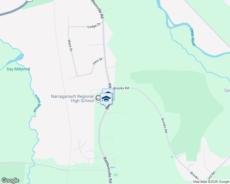 map of restaurants, bars, coffee shops, grocery stores, and more near 483 Baldwinville Road in Templeton