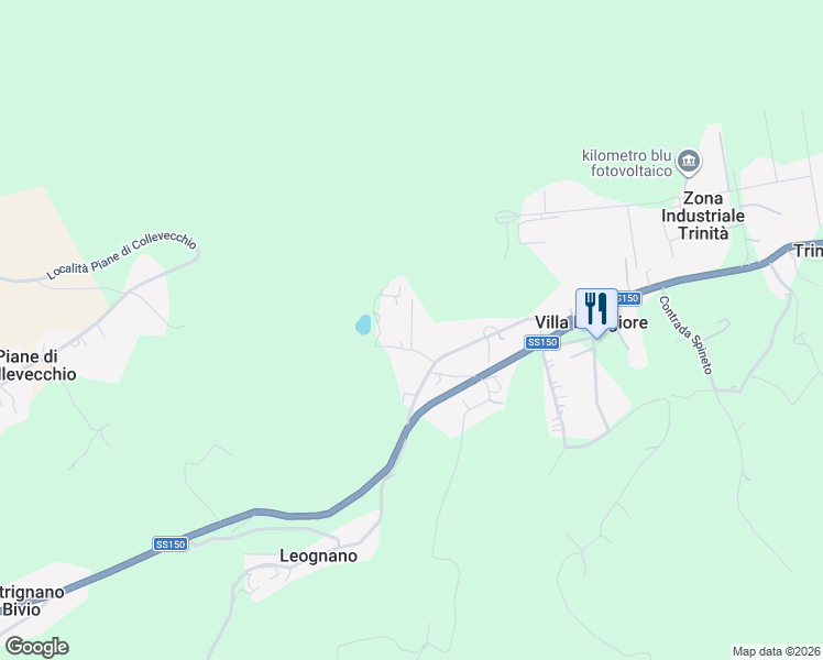 map of restaurants, bars, coffee shops, grocery stores, and more near 38E Contrada Villa Cassetti in Villa Maggiore