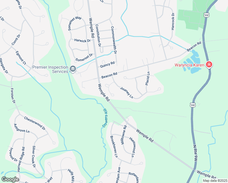 map of restaurants, bars, coffee shops, grocery stores, and more near 27 Journey Lane in Glenmont