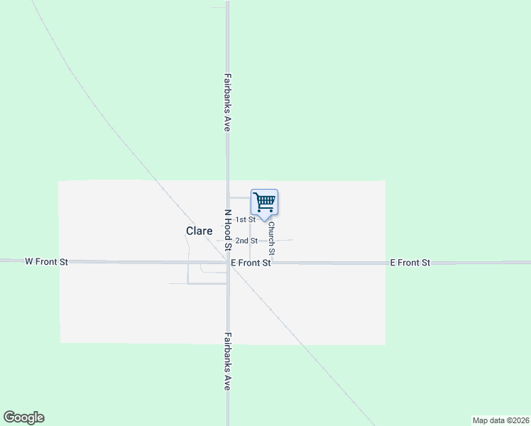 map of restaurants, bars, coffee shops, grocery stores, and more near 307 Emmett Street in Clare
