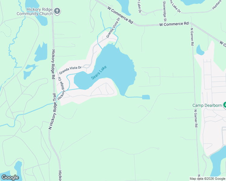map of restaurants, bars, coffee shops, grocery stores, and more near 245 East Canyon Drive in Milford charter Township