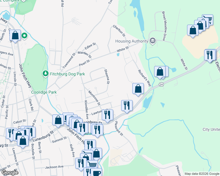 map of restaurants, bars, coffee shops, grocery stores, and more near 173 Shawna Street in Fitchburg