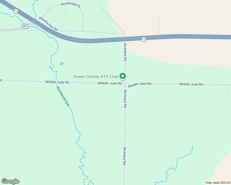 map of restaurants, bars, coffee shops, grocery stores, and more near W4511 Middle Juda Road in Monroe