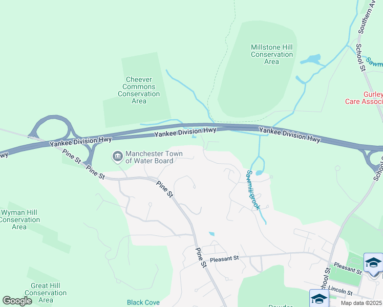 map of restaurants, bars, coffee shops, grocery stores, and more near 9 Moses Hill Road in Manchester-by-the-Sea