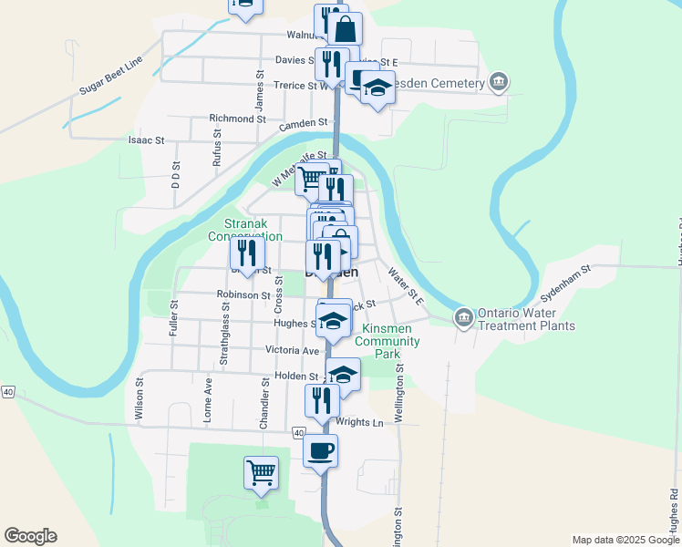 map of restaurants, bars, coffee shops, grocery stores, and more near in Dresden