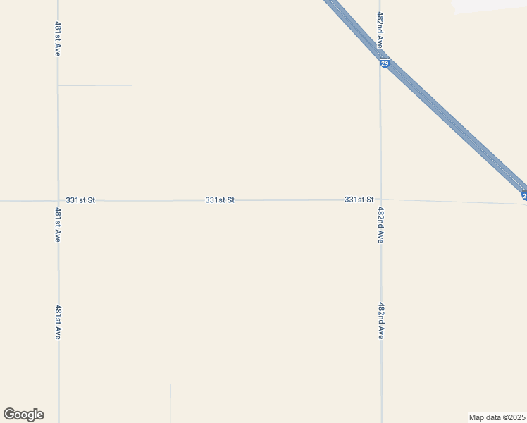 map of restaurants, bars, coffee shops, grocery stores, and more near 48165 331st Street in Jefferson