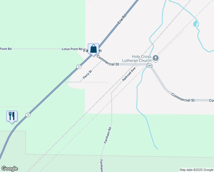 map of restaurants, bars, coffee shops, grocery stores, and more near 489 Detroit Street in Irving