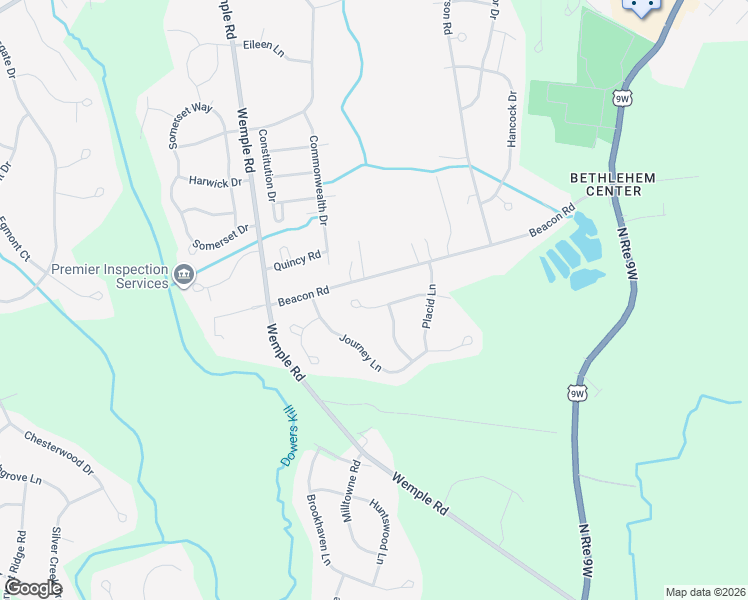 map of restaurants, bars, coffee shops, grocery stores, and more near 48 Voyage Dr in Glenmont