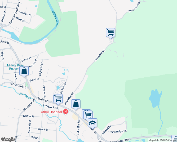 map of restaurants, bars, coffee shops, grocery stores, and more near 377 Bearsden Road in Athol