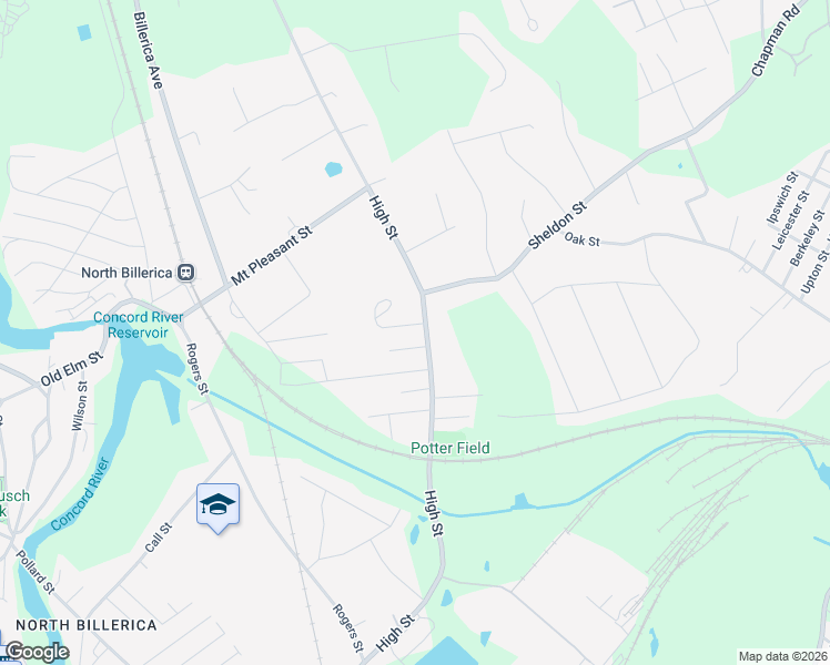 map of restaurants, bars, coffee shops, grocery stores, and more near 10 Mellon Road in Billerica