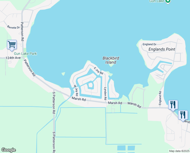 map of restaurants, bars, coffee shops, grocery stores, and more near 12765 Blue Lagoon Road in Shelbyville