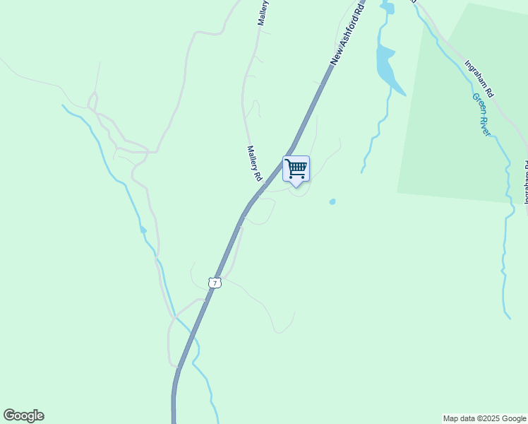 map of restaurants, bars, coffee shops, grocery stores, and more near 94 U.S. 7 in New Ashford