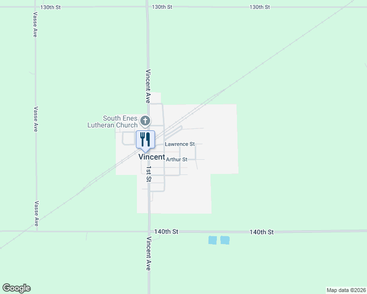 map of restaurants, bars, coffee shops, grocery stores, and more near 305 Lawrence Street in Vincent