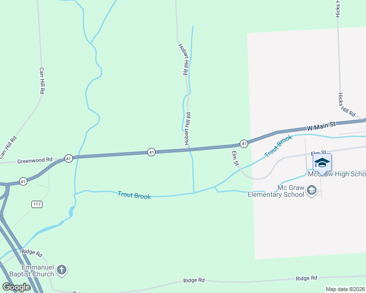 map of restaurants, bars, coffee shops, grocery stores, and more near 3861 Hobart Hill Road in Cortland