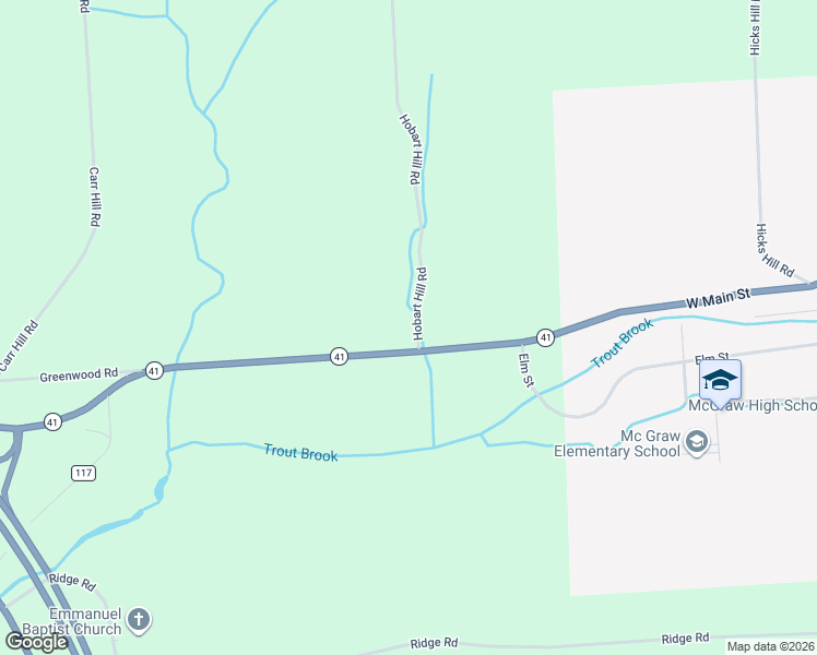 map of restaurants, bars, coffee shops, grocery stores, and more near 3861 Hobart Hill Road in Cortland